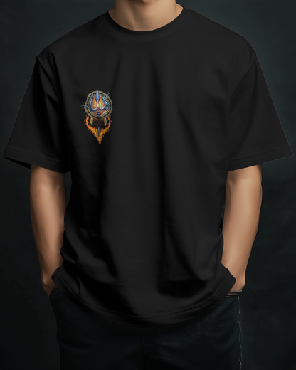 🔱 RAUDRA | Divine Rage Unleashed Oversized Tee